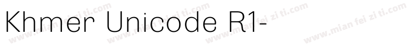 Khmer Unicode R1字体转换